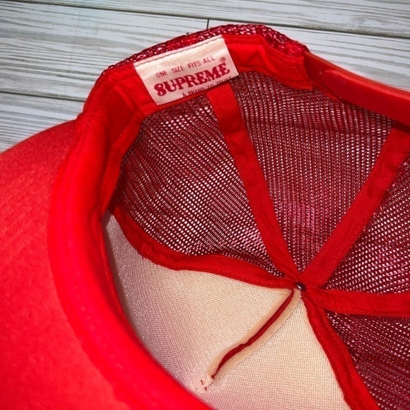 Vintage Supreme Foam Trucker Snapback Hat Simonds Logo - Picture 10 of 11